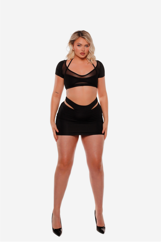 CUT OUT MINISKIRT