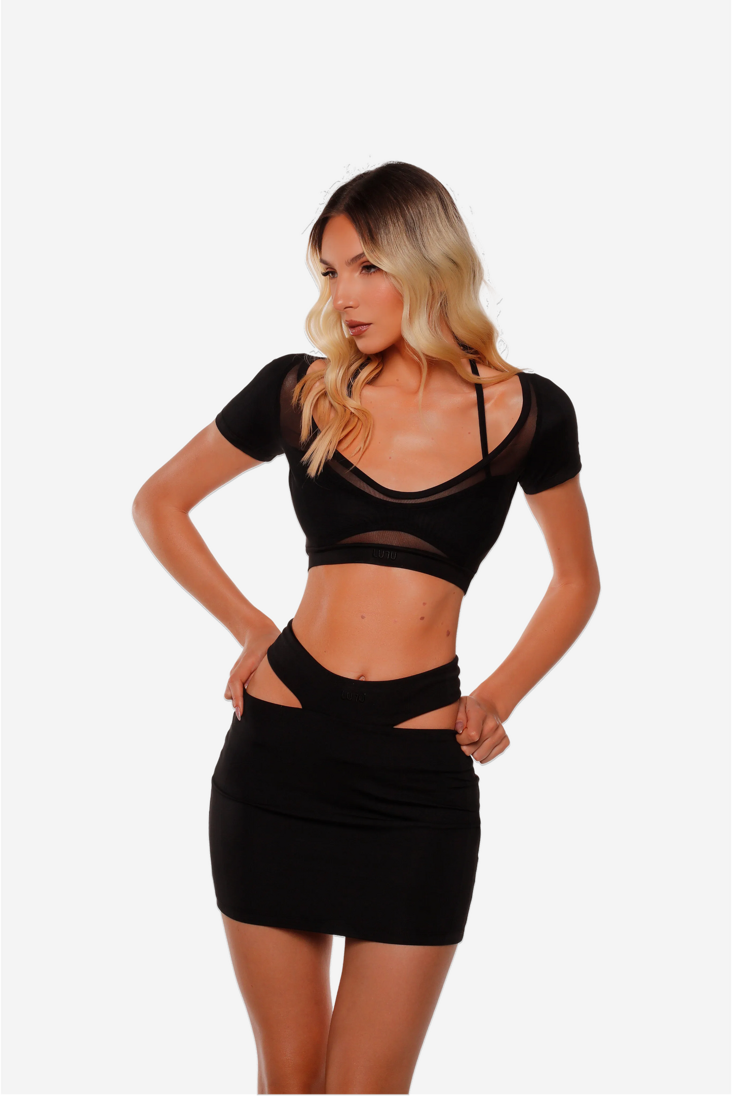 CUT OUT MINISKIRT
